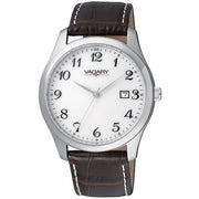 Vagary By Citizen IH5-015-10 con cassa in acciaio da 38,5 mm e cinturino in pelle nera.